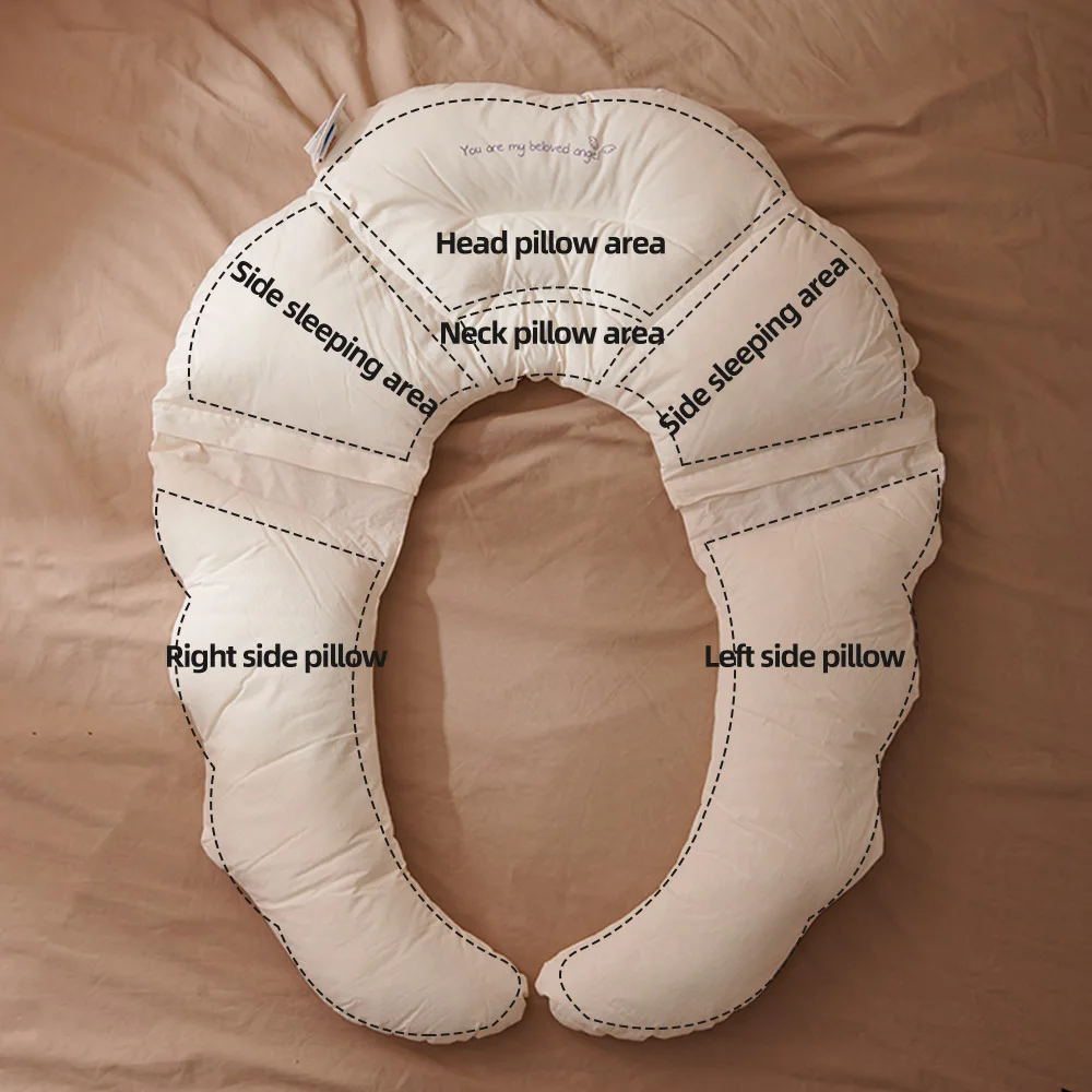Sunveno Kids Pillows Removable Surround-Style Children Sleep Pillow Cuddle Cushion Soothing Pillow for 2-6 Years 2