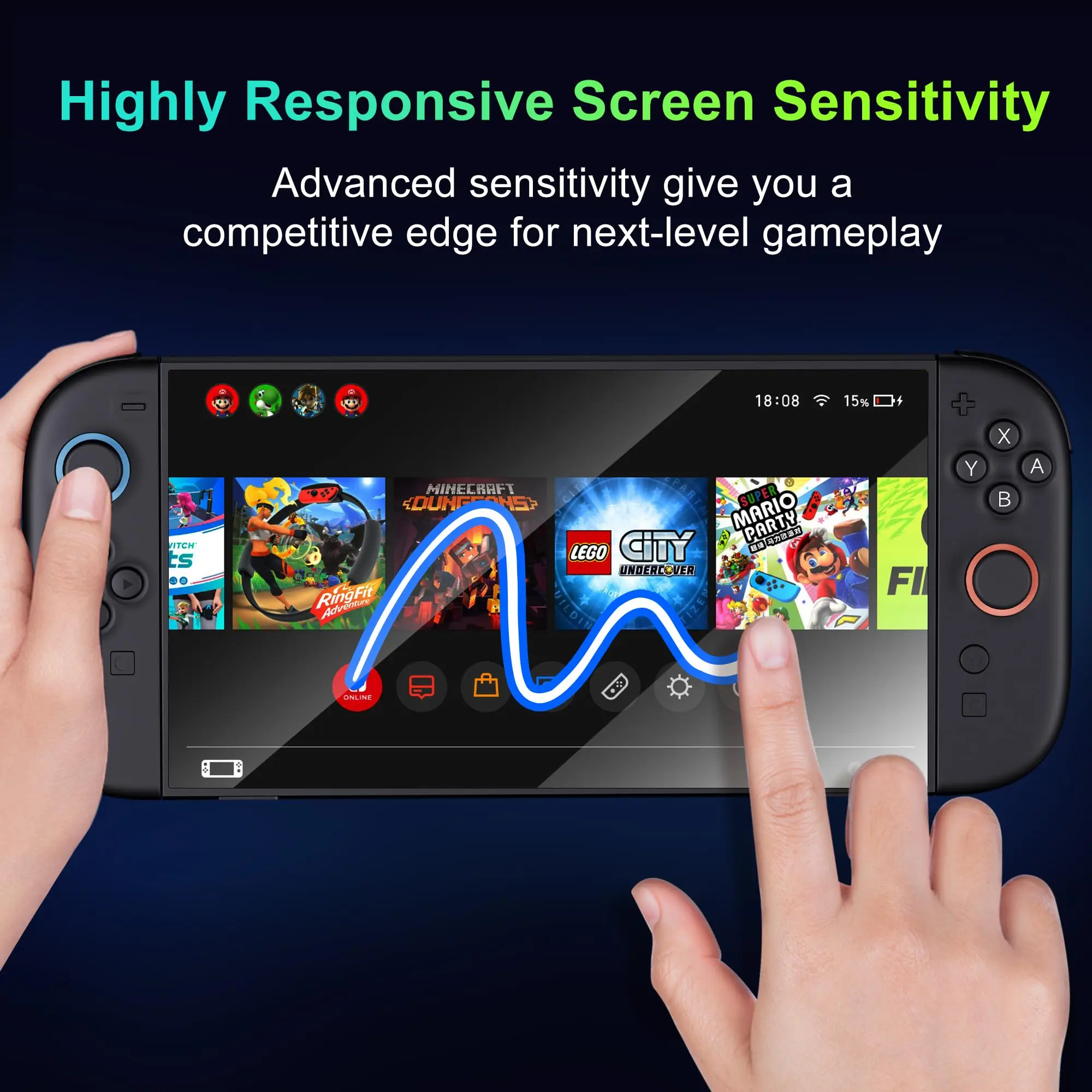 Premium HD Clear Screen Protector 2-Pack with Easy Alignment Frame - Anti-Scratch Shield