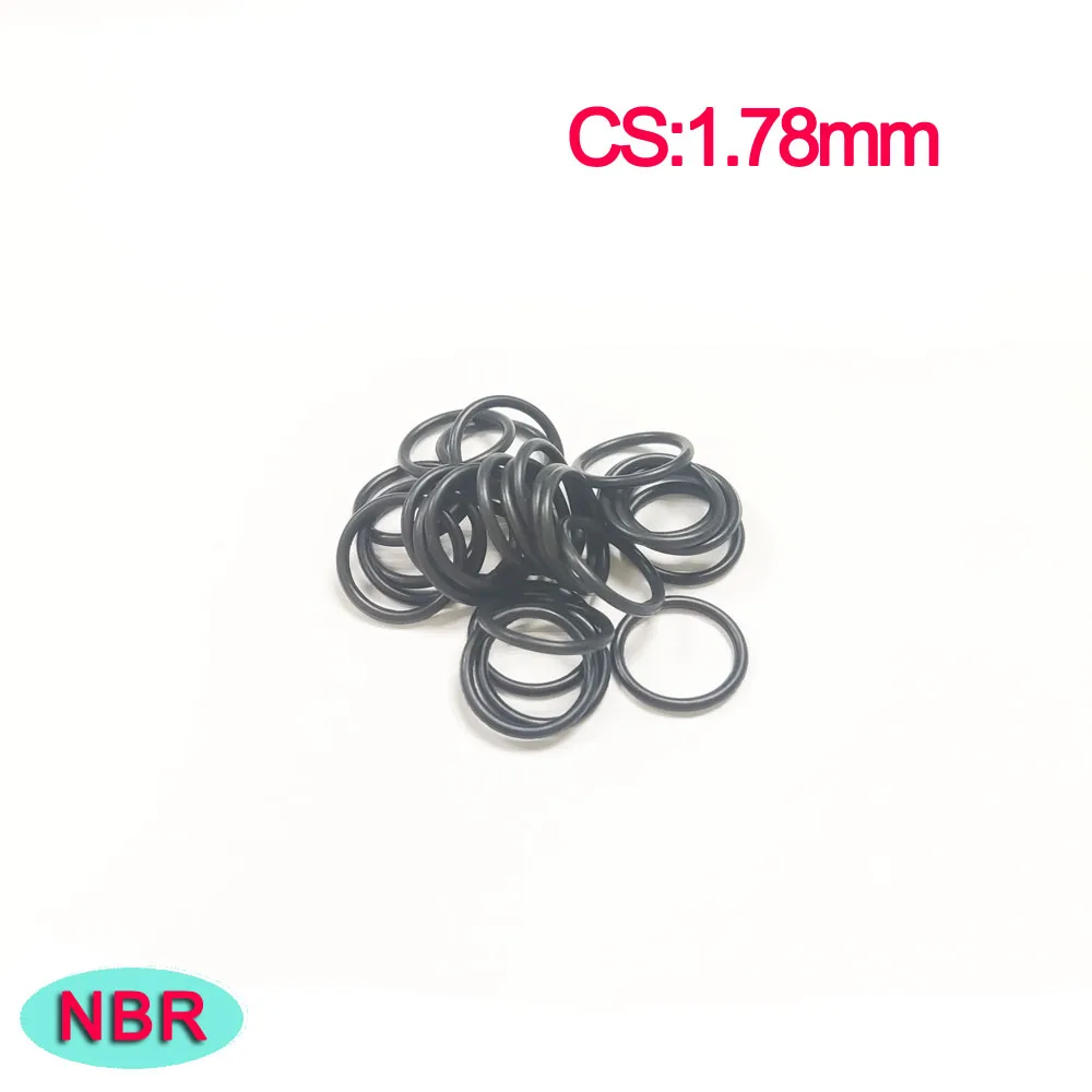 10PCS NBR Seal Rings Thickness/CS 1.78mm Strip Rubber ORing Gasket