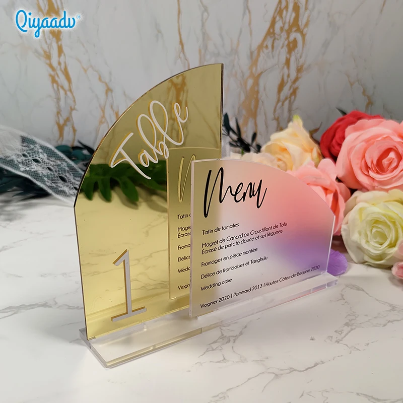 Acrylic Table Number Plates for Weddings Parties Festivals acrylic party decorations