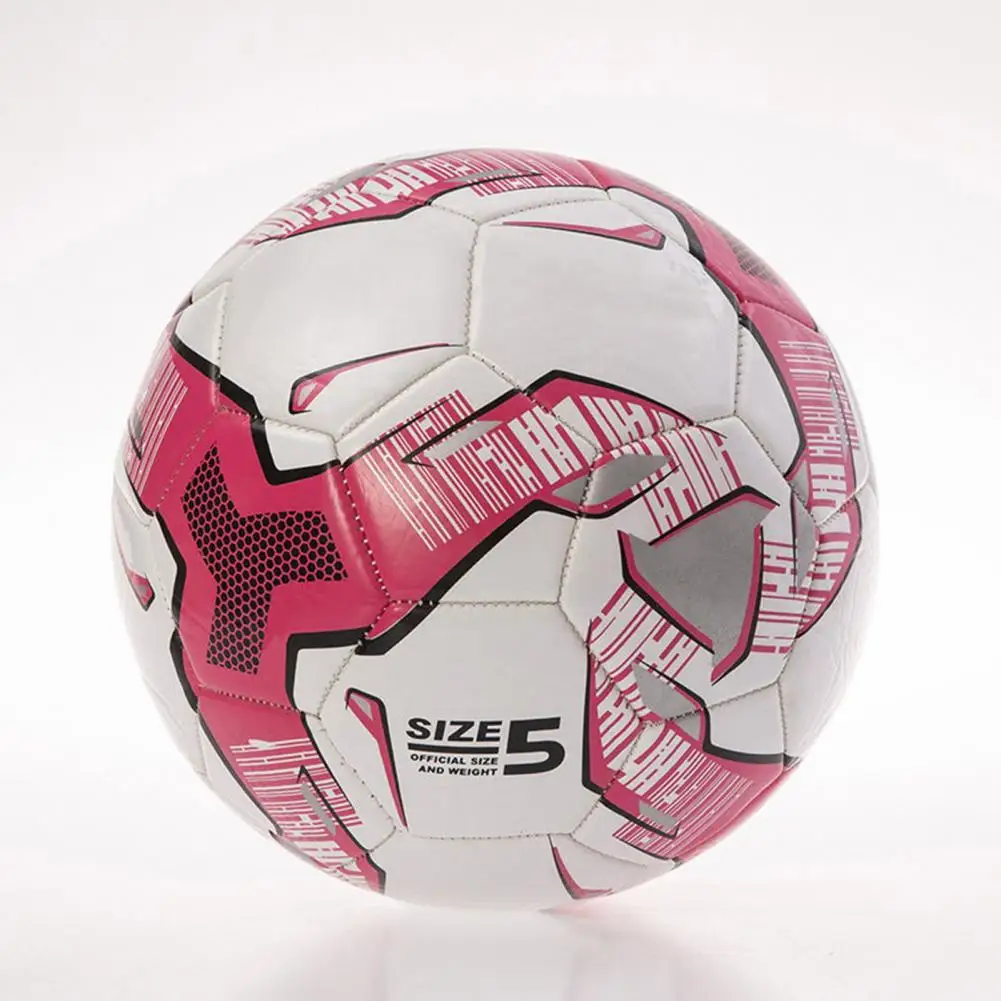 Competition Soccer Flexible Wear-resistant Soccer Ball Size 5 Vibrant Color Explosion-proof Training Football for School