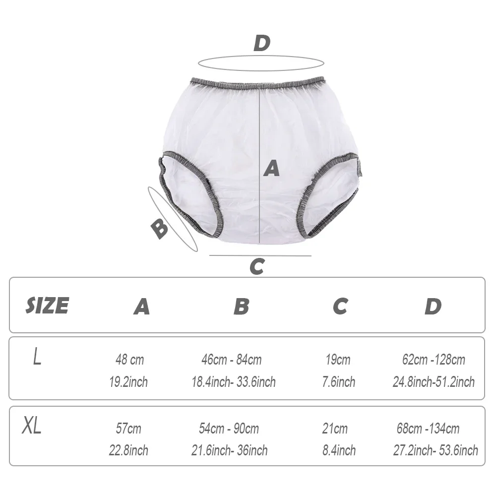 Adult Diaper Soft Versatile Use Incontinence Pants Washable Elastic Undewears Resistant for Woman Man Old Adult Elderly Diapers - 3