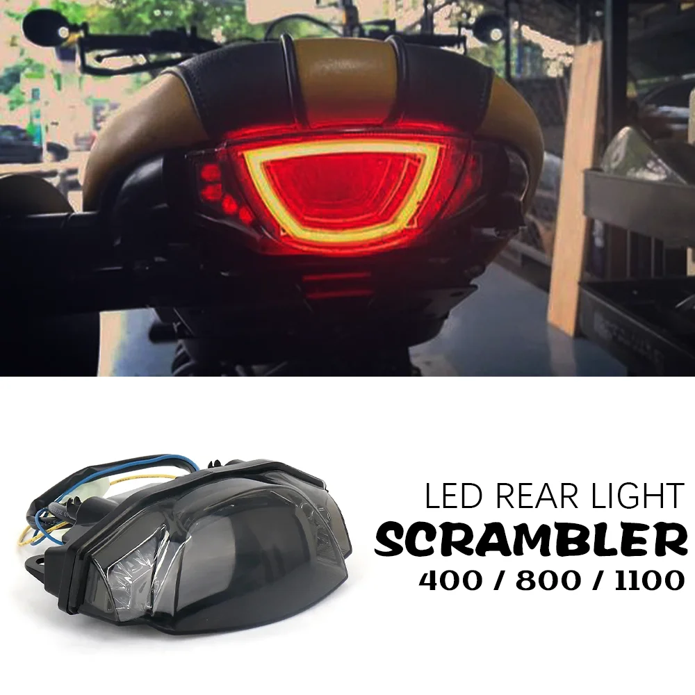 Luce Posteriore A Led Per Ducati Scrambler 1100 Scrambler800 Accessori Scrambler400 Indicatore Di Direzione Scrambler 400 / 800 / 1100 Parti