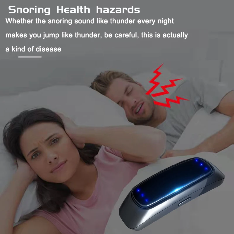 Smart Anti Snoring Device Ems Pulse Stop Snore Portable Comfortable Sleep Well Stop Snore Health