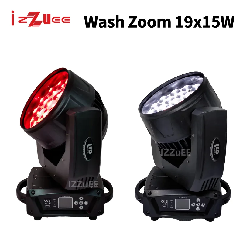 0Tax 19x15 Zoom Wash Stage Moving Head Light With RGBW Professional DJ Nightclub Disco Party Lighting Dmx512 Flightcase Optional 3