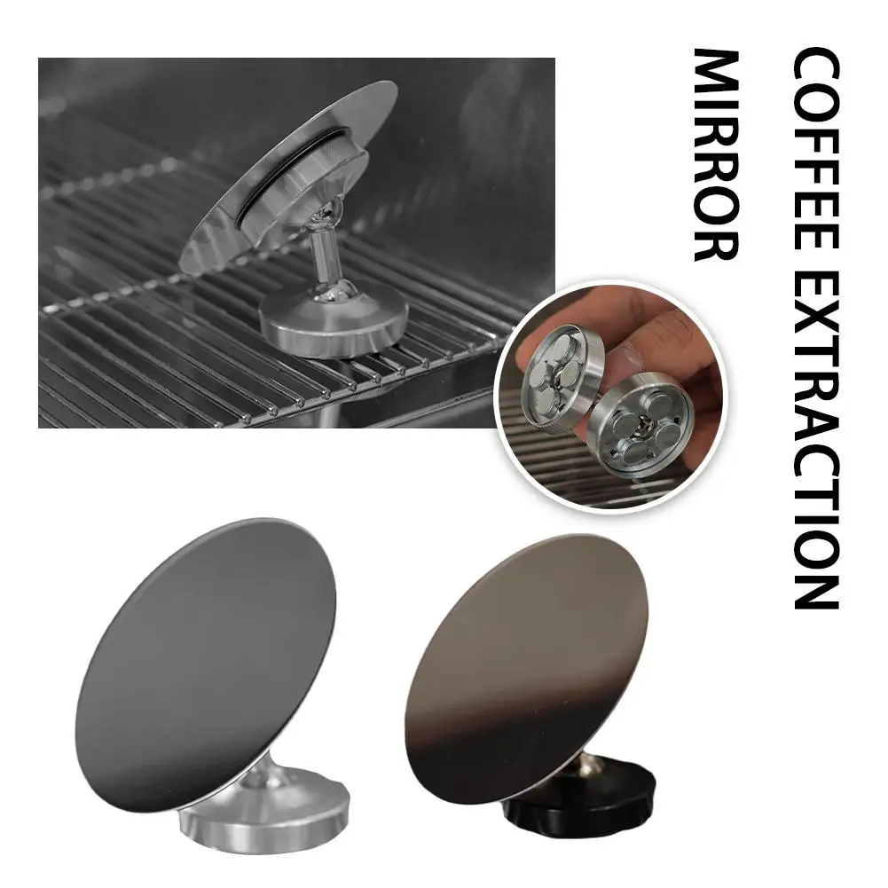 Coffee Extraction Mirror Magnetic Attraction Espresso Shot Mirror Reflective Mirror For Observing Bottomless Portafilter Co W7X3