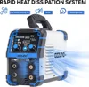 135 Amp MIG Welder, 3 in 1 Multiprocess Welder 110V Flux Core Welder Flux MIG/Lift TIG/Stick Welding Machine Synergic Control 5
