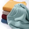 100% Pure Wool Men's O-Neck Pullover Solid Large Size Loose Casual Sweater Spring and Autumn Can Be Outdoor Cashmere Sweater 1