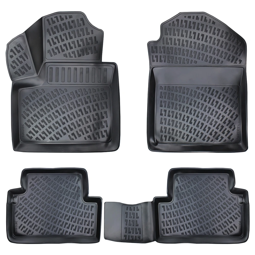 

Ford Connect 2004 Model 4D Rubber Set. Custom Floor Mats, Anti-Allergic, Odorless, Non-Slip Fixing Clips.