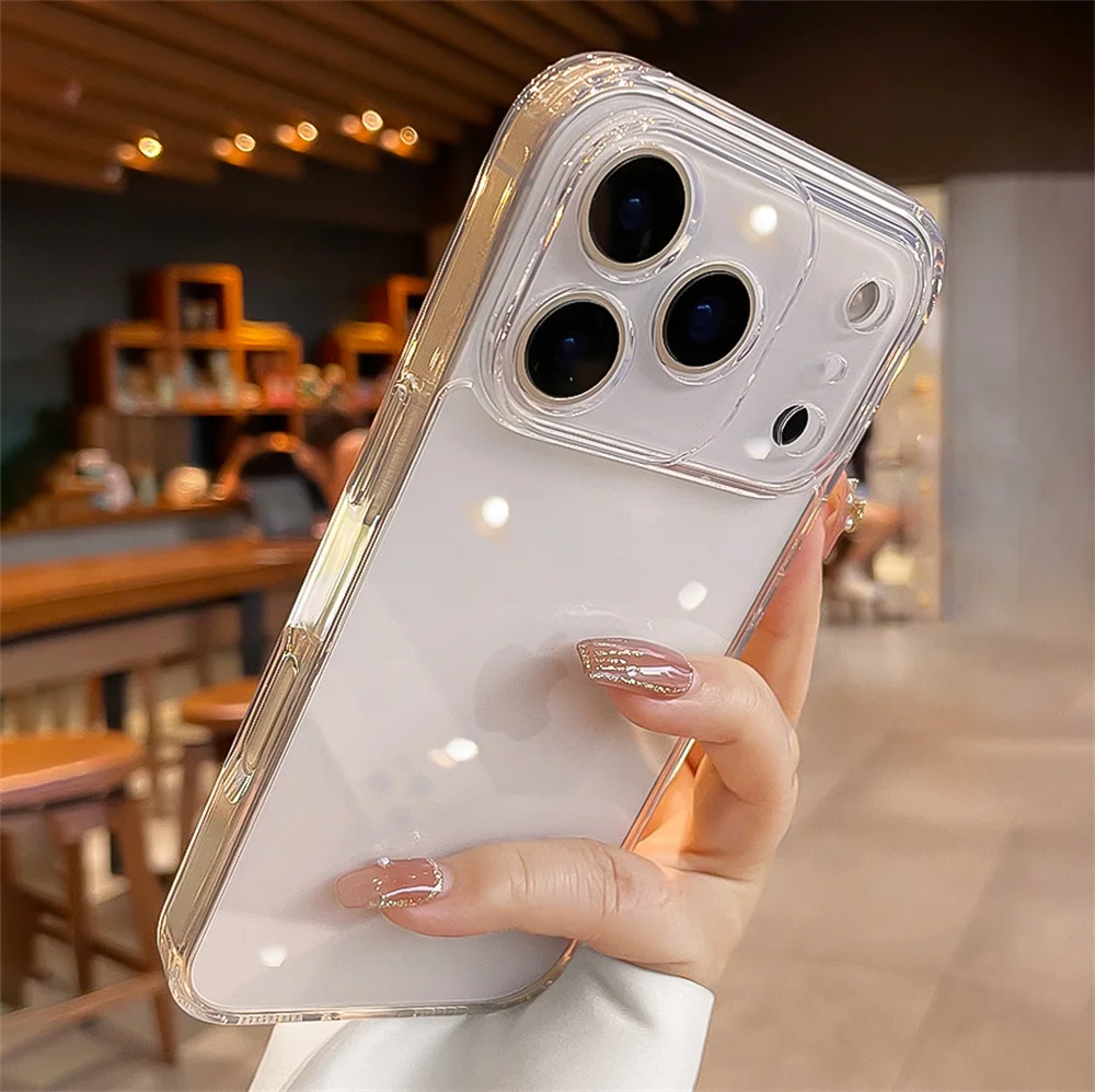Ultimate Transparent Phone Case with Lens Protector and Shockproof Bumper Cover
