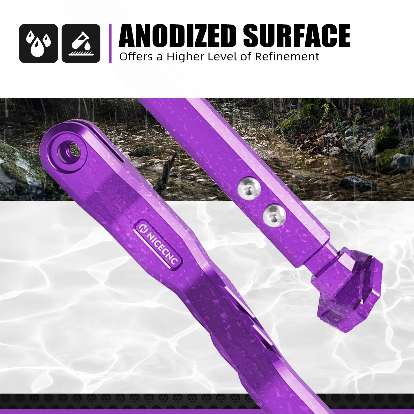 NICECNC Für Surron Light Bee X S L1E Für Segway X160 X260 Motorrad 8-32MM Einstellbare Ständer seitenständer Elektrische Dirt Bike – Detail 6