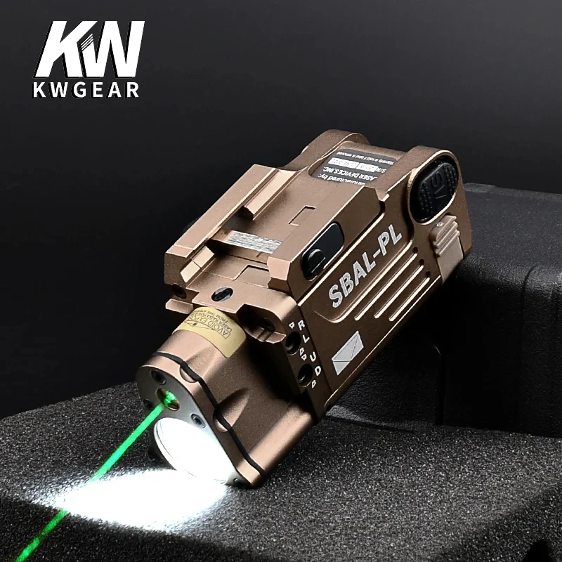 

WADSN Tactical SBAL-PL Red Green Dot Laser Zeroing Hunting Weapon LED 400 Lumens Flashlight White Light Strobe Fit 20mm Rail
