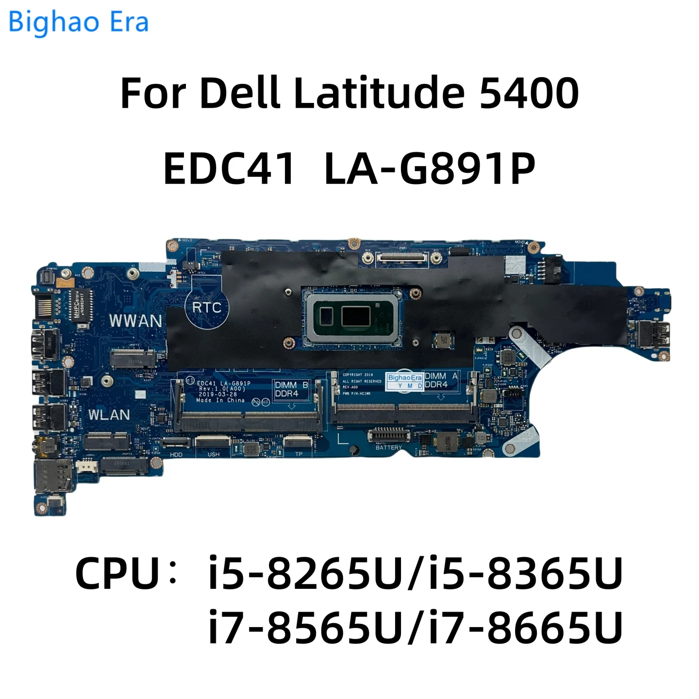 take88さん、専用  DELL EDC41 LA-G891P For Dell Latitude 5400 Laptop Motherboard