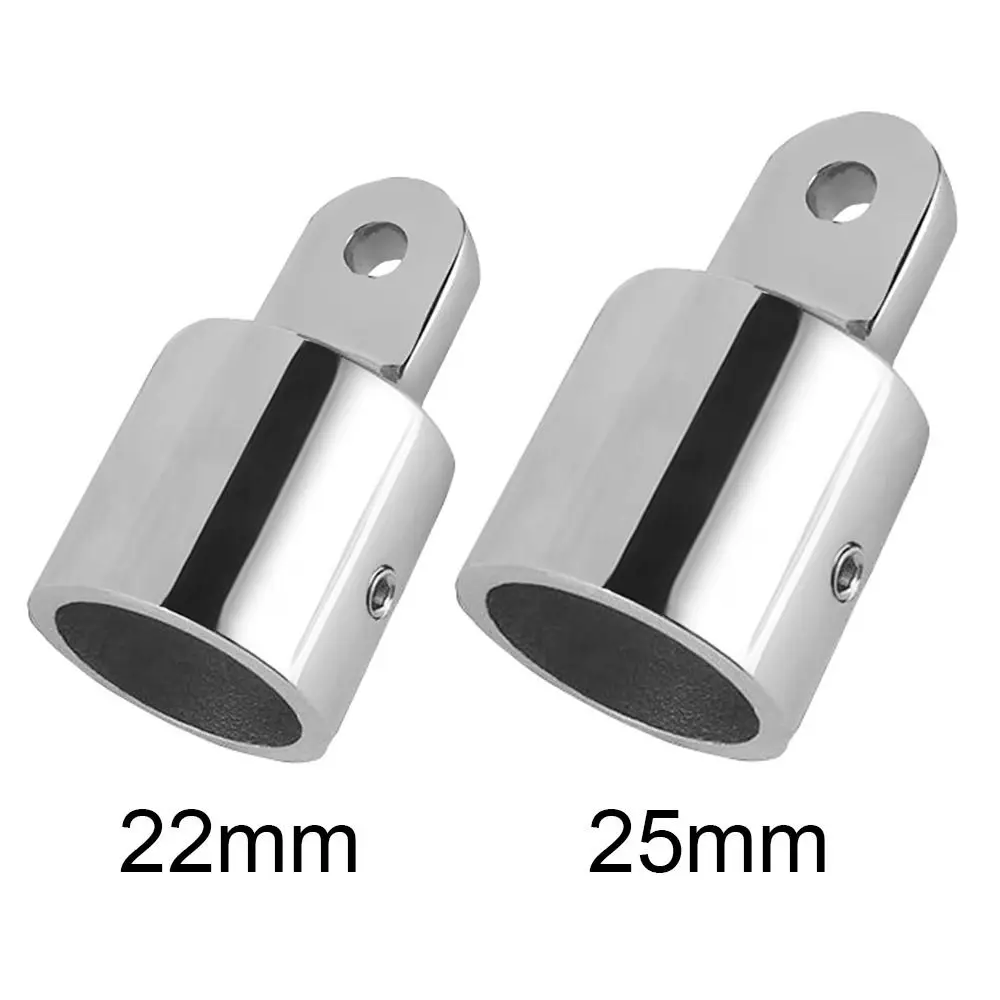 Yacht Hardware Boat 22mm25mm Pipe Eye End Cap Stainless Steel Canopy Tube End Bimini Top Fitting