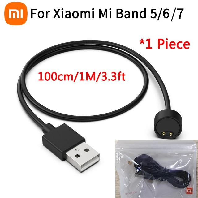 Cable de carga para Xiaomi Mi Band 5 Pulsera inteligente Cable adaptador de  cargador USB Barbie Nuevos Originales