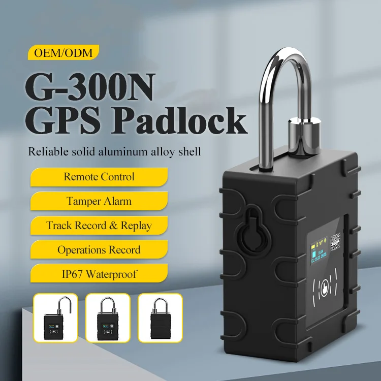 

G300N GPS Tracker Smart Logistics GPS Lock Anti Cut Secure Padlock