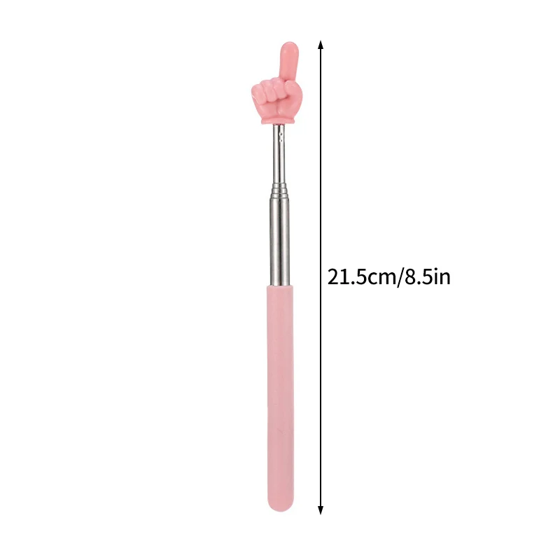 Genişletilmiş Uzunluk Geri Çekilebilir Sınıf Öğretmeni İşaretçisi Dokunsal Kavrama ile Öğretme Talimatı Eğitim Yardımı Komut Kontrol Aracı