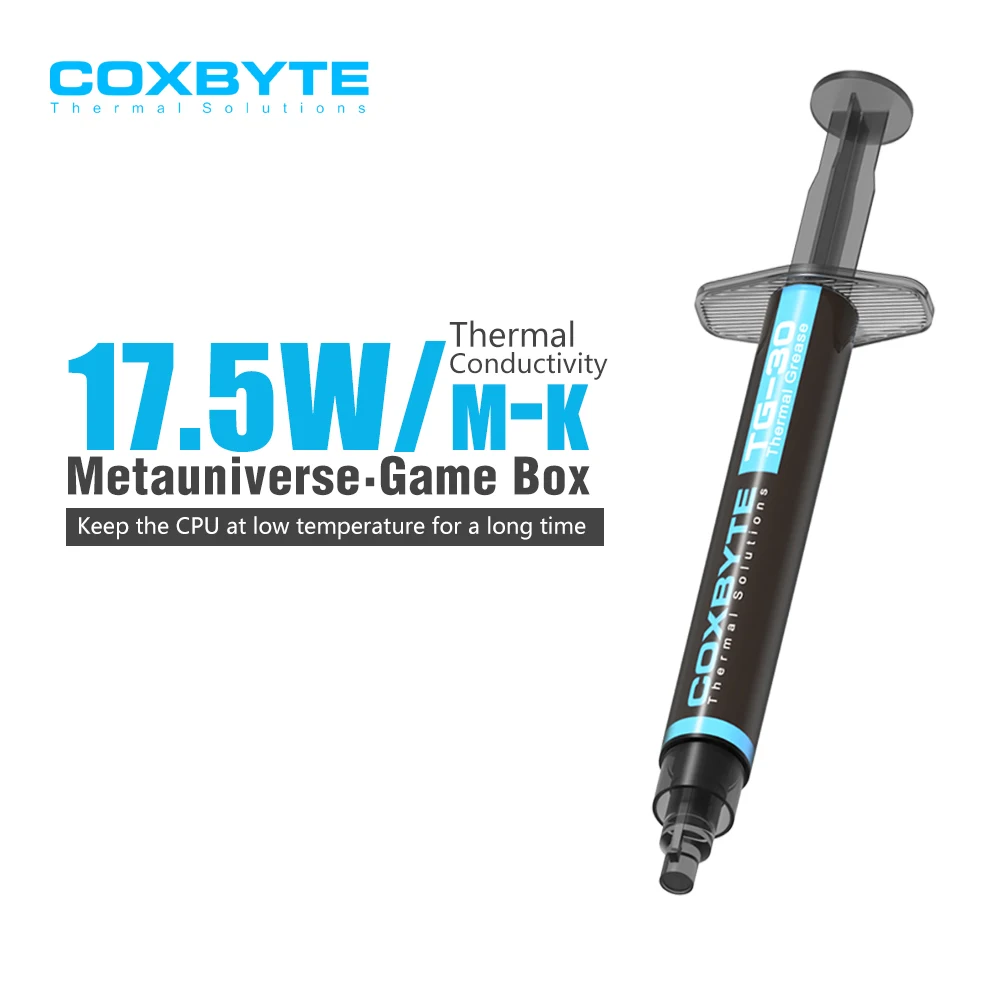 Coxbyte 17.5W/mk 고품질 고열전도율 액상 금속 열전도 페이스트 실리콘 플라스터 CPU GPU 냉각용