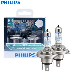 Philips Racing Vision GT200 H4 H7 12V +200% Brighter Light Car Halogen  Headlight Original Auto Lamps High Low Beam ECE, 2Pcs