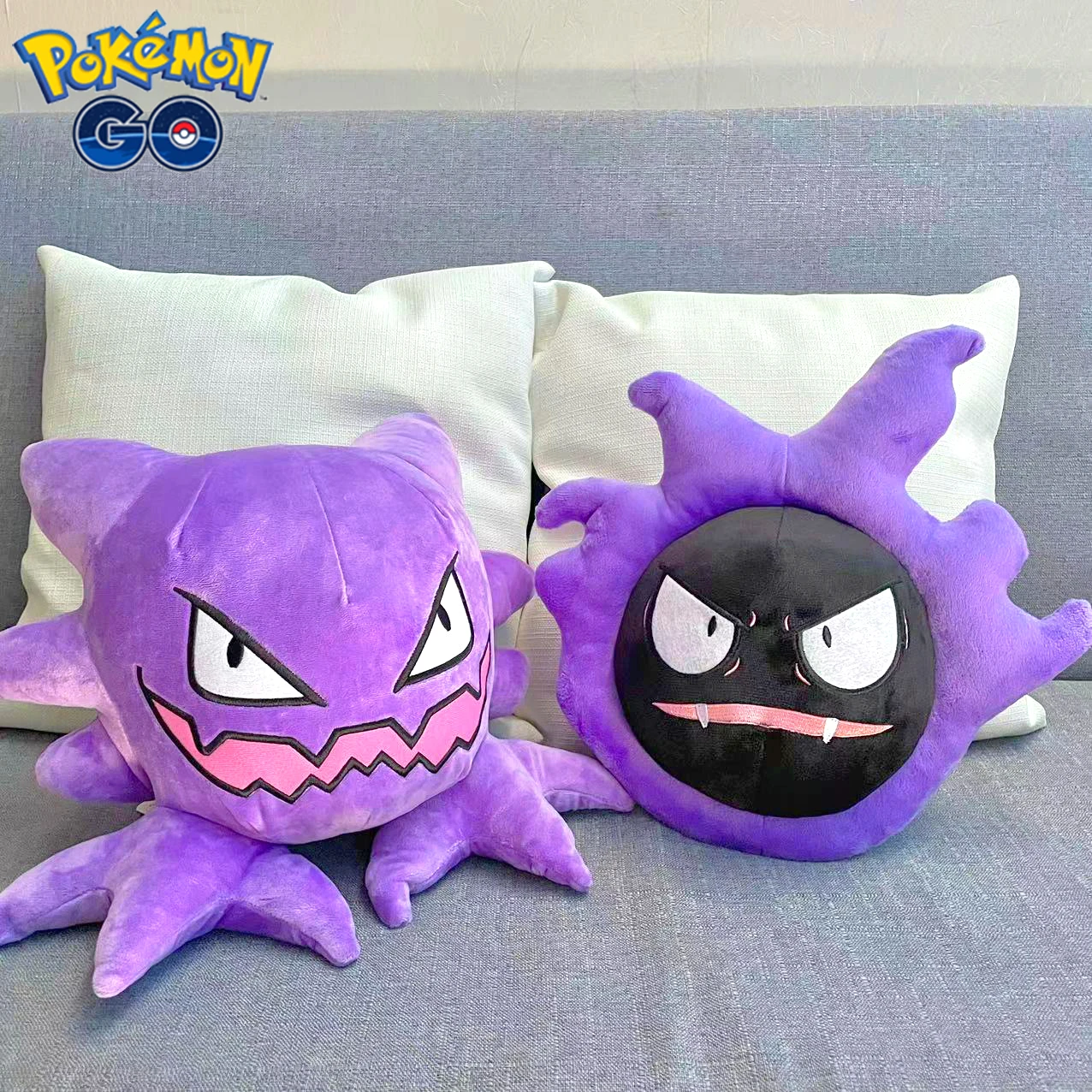 25-30cm Ghost Pokemon Gastly Haunter Gengar Plush Toy Anime Gengar Gastly Halloween Decor Doll Cartoon Animal Pillow Kids Gifts