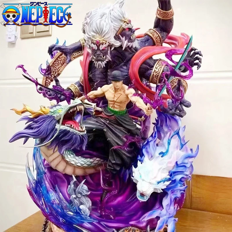 In stock Throne One Piece Monkey D Luffy Roronoa Zoro Action Figure 48cm  PVC Anime Figurine Collectible Statue Model Toys Gifts - AliExpress
