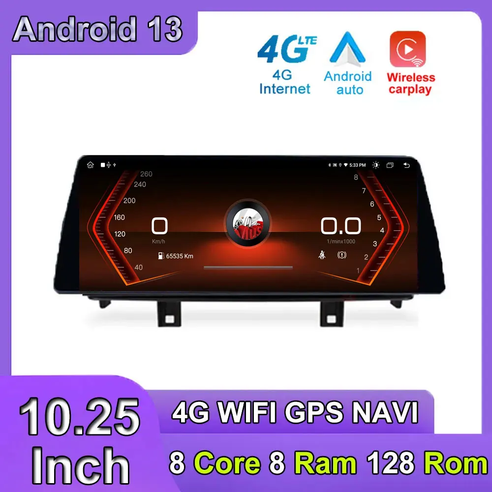 

10.25 Inch Android 13 Touch Screen For BMW X5 F15 X6 F16 2014-2017 Car Carplay Monitor Multimedia Player Stereo Speacker Radio