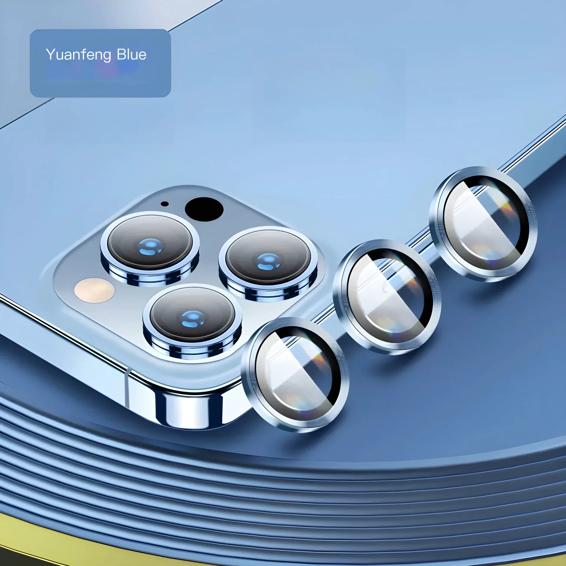 Ultra-Durable Metal Camera Lens Protector with Full Coverage Glass