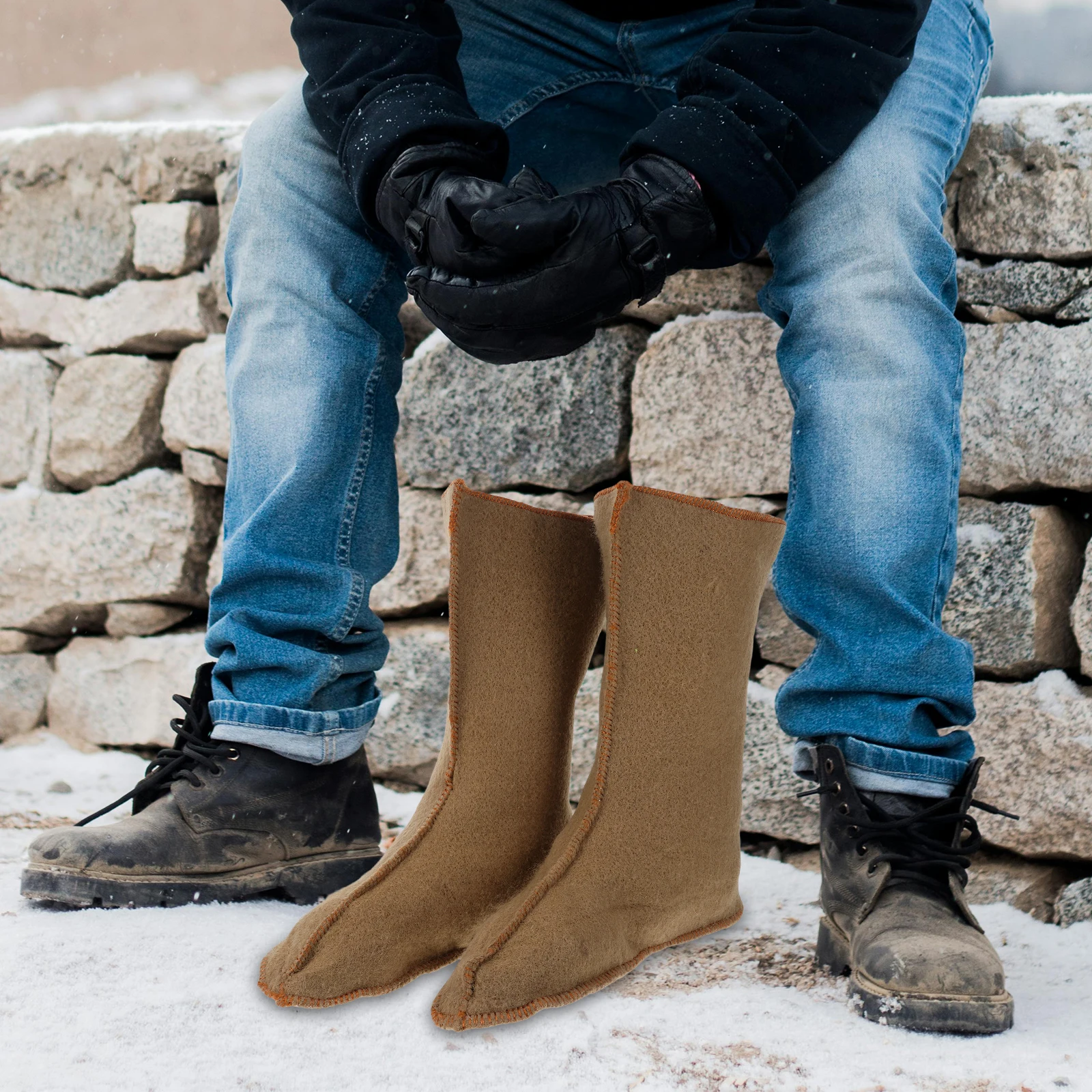 Bottes hiver imperméables isolées oxford - Chaussures pêche randonnée doublure thermique aventures extérieures