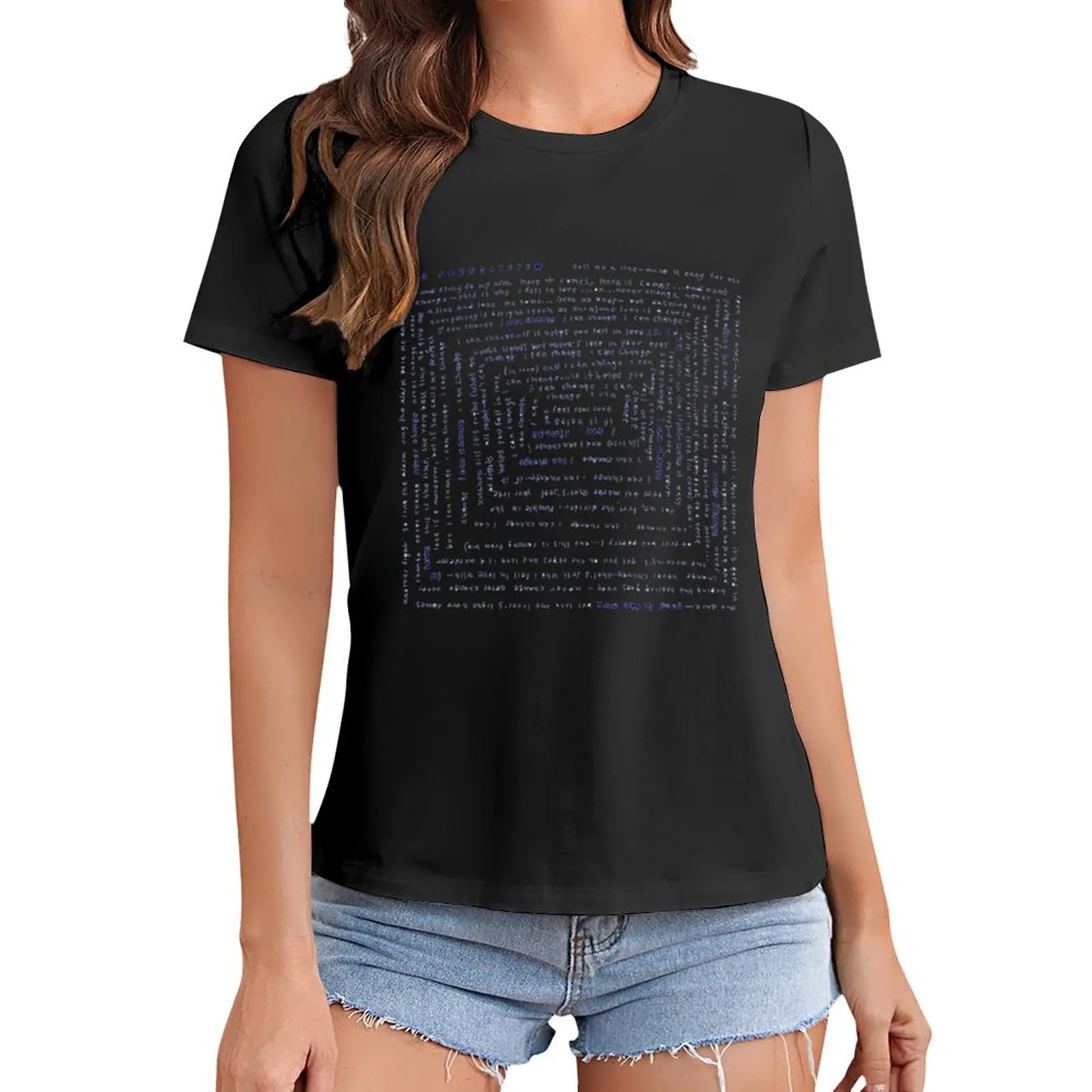 

I Can Change T-Shirt cute clothes blacks summer clothes for Women