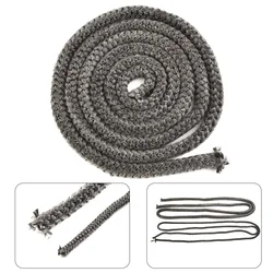 1Pcs 10/12mm 2M Black Stove/Fire R$ope Wood Burning Stove Length Log Burner Fiberglass Rope Seal Door Se$aling Cord Replacement