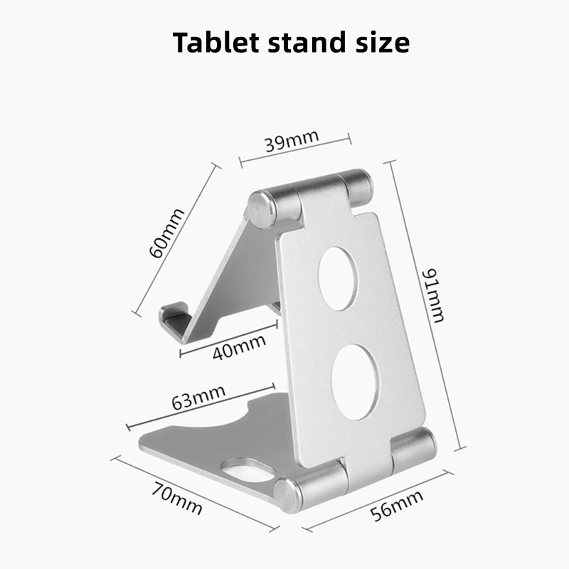 ajustável de alumínio tablet suporte para ipad pro dobrável tablet suporte desktop suporte com saco para samsung xiaomi huawei