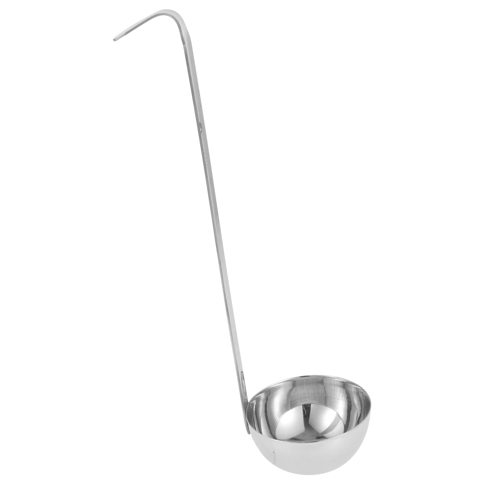 Stainless Steel Ladle Soup Spoon Hook Handle Ladle Kitchen Soup Ladle 90ml