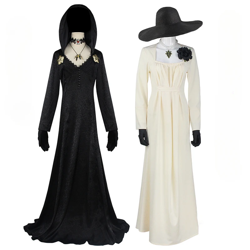 

Game Resident 4 Cospaly Evil Lady Dimitrescu Daughter Bela Cosplay Costumes for Women Village Vampire Lady Dress Outfits