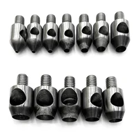 Europe Button Machine Special Mold (12mm+M6) 2-12mm Punching Mold Rivet Button Punching Dedicated Tool Drilling Eyelets Die 2