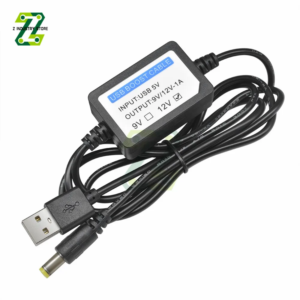 USB-кабель для зарядки и повышения мощности от 5 В до 12 постоянного тока 1 А 2 1x5 мм |