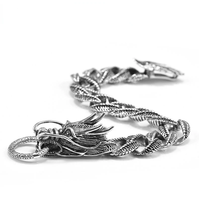 Vintage Fashion Personality Keel Bracelet Hip Hop Punk Cuban Chain Banquet Jewelry Accessories Gift