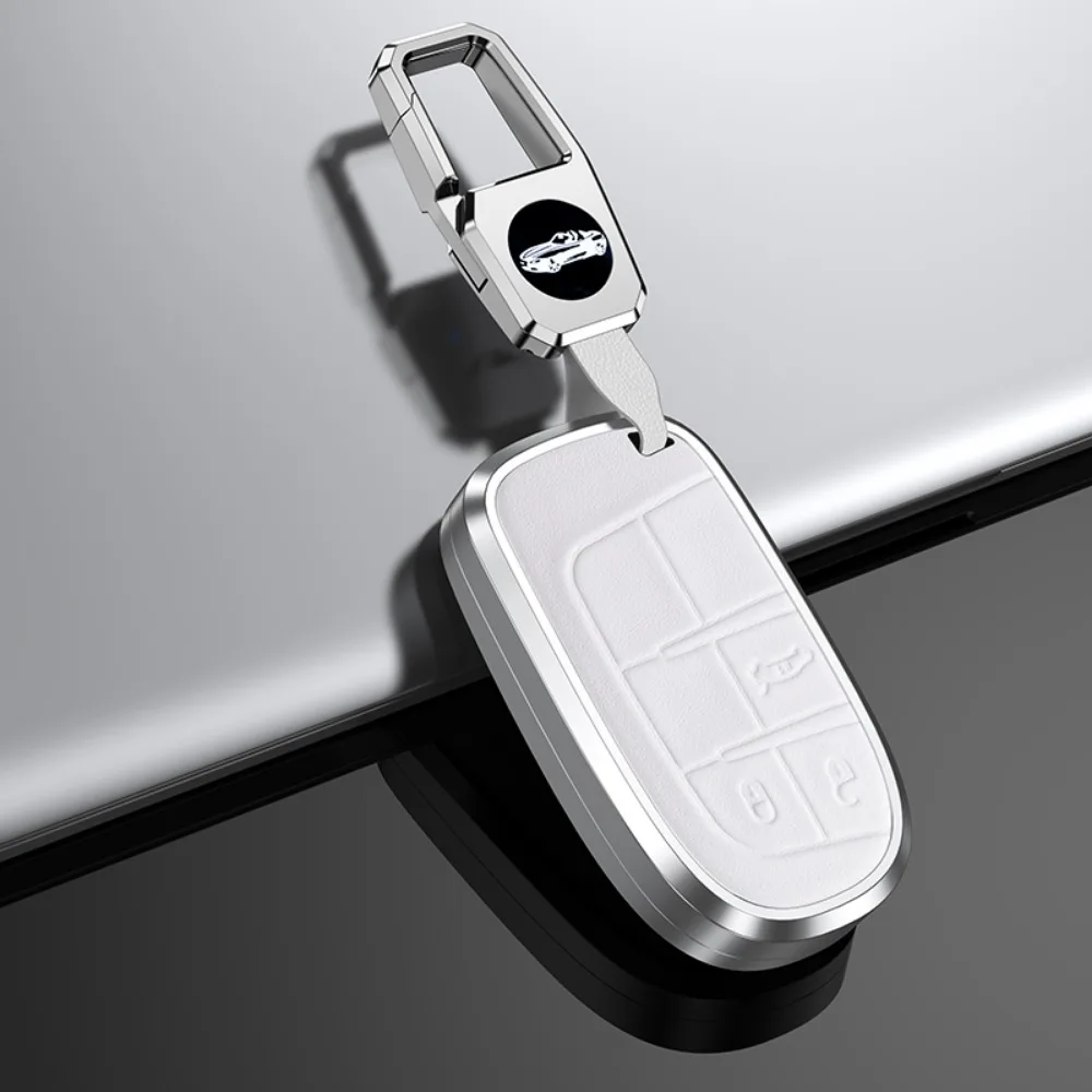 white with keychain
