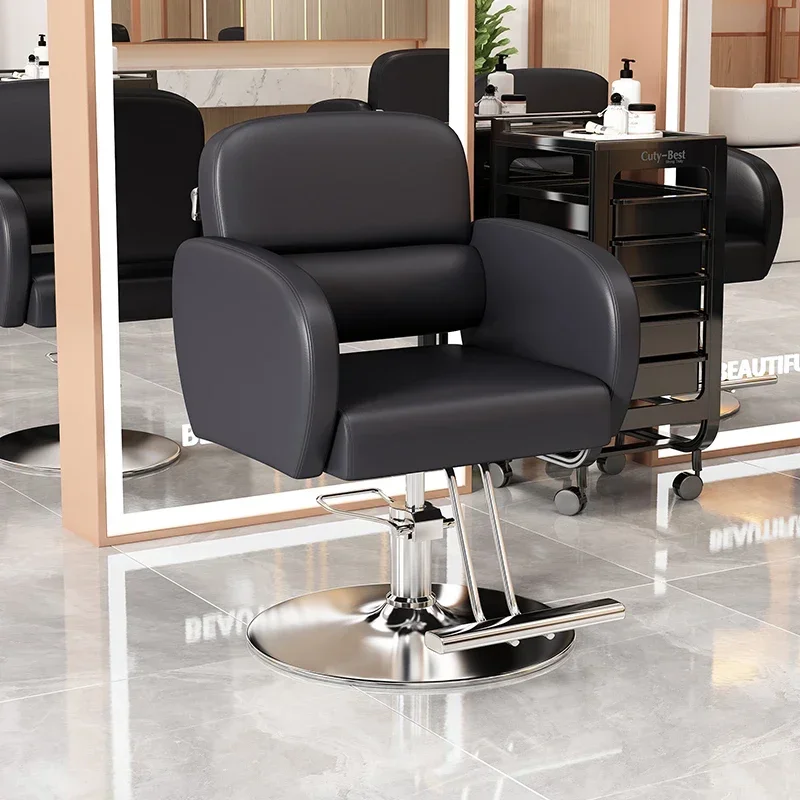 Luxury Tattoo Barber Chair Makeup Styling Beauty Cosmetic Barber Chair Adjustable Swivel Cadeira De Barbeiro Home Furnitures saddle swivel barber chair makeup cosmetic styling stool barber chair pedicure adjustable cadeira de barbeiro garden furniture