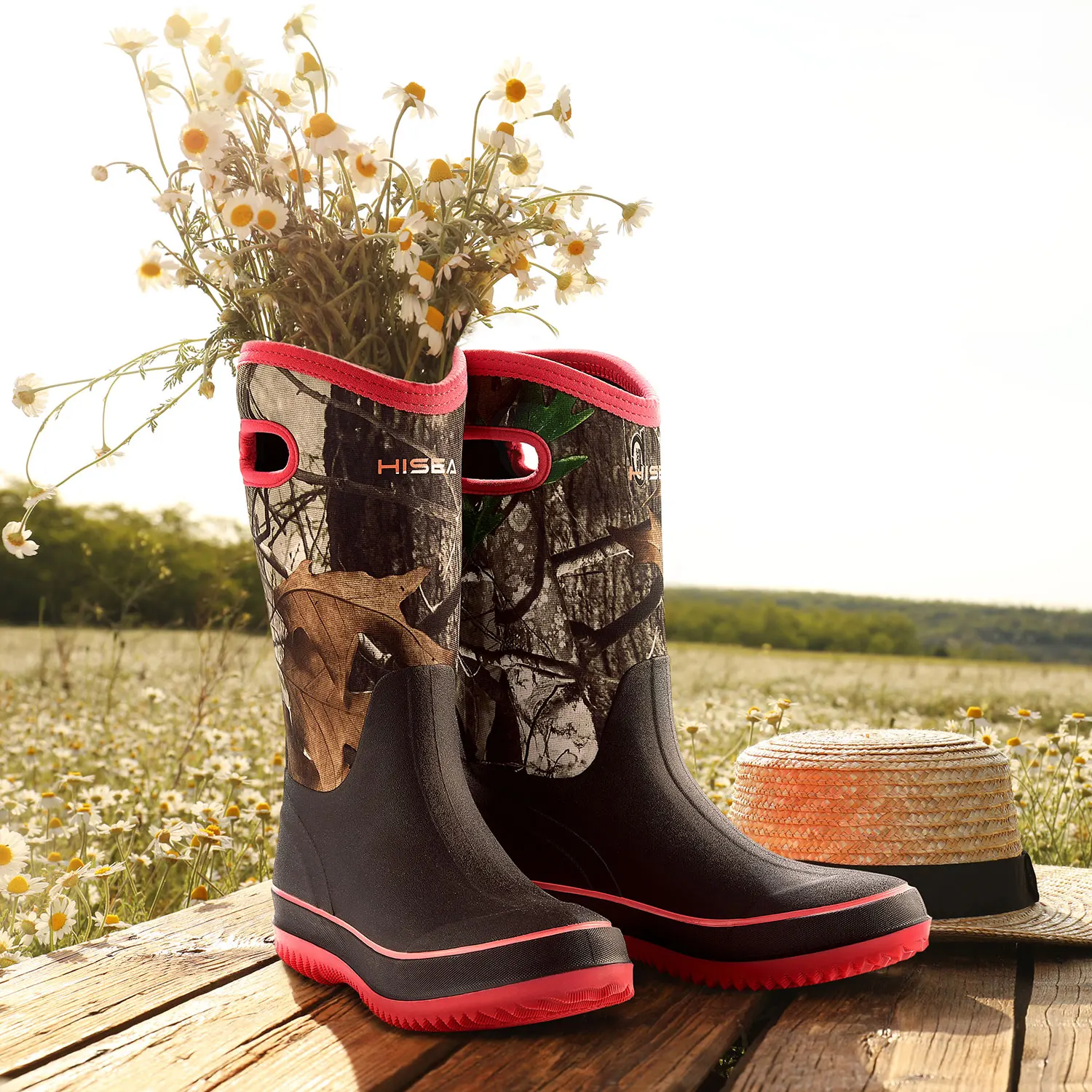 Hisea Womens Rain Boots With Arch Support Hisea Cowgirl Boots