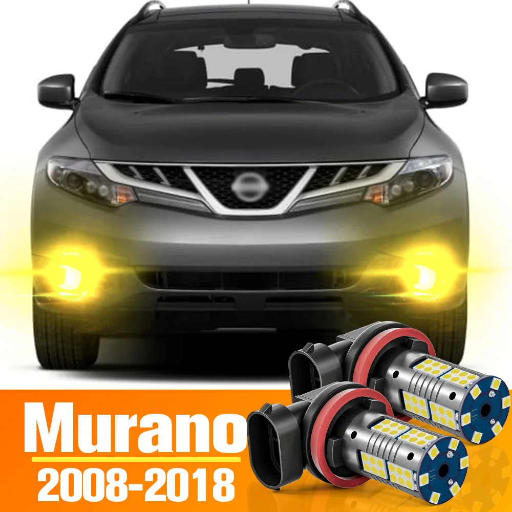 

2pcs LED Front Fog Light Bulb Accessories For Nissan Murano 2 3 Z51 Z52 2008-2018 2009 2010 2011 2012 2013 2014 2015 2016 2017