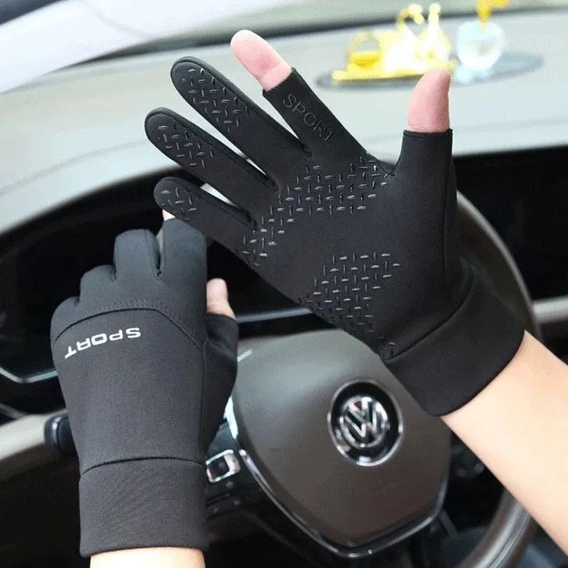 Men Winter Waterproof Cycling Gloves Outdoor Sports Ski Running Motorcycle Touch Screen Fleece Gloves Non-Slip Warm Full Fingers 6