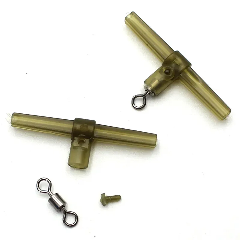 Acquista Kit di accessori per la pesca alla carpa, manicotti antigroviglio, pieghe laterali, con collegamento girevole in elicottero in Italia a partire da 4.11
