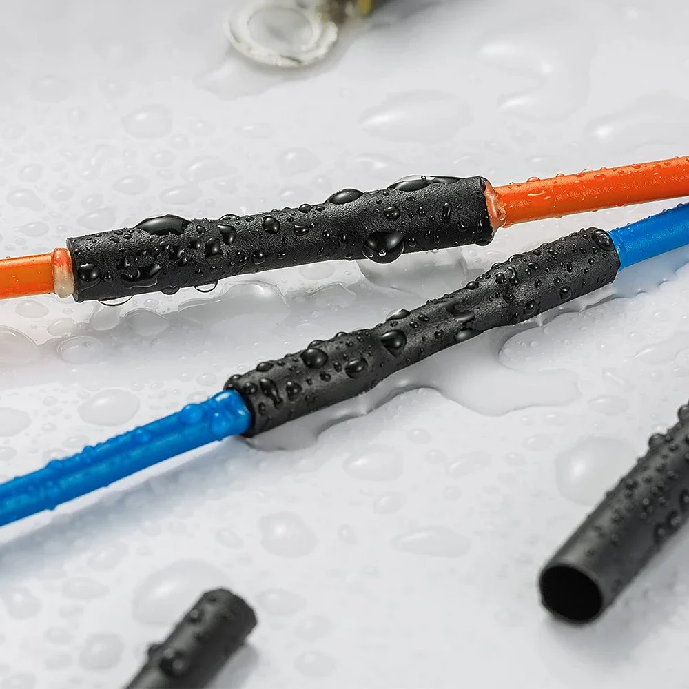 Black Heat Shrink Tubing Kit for Electrical Insulation and Wire Protection