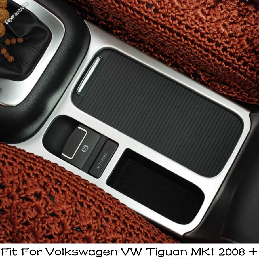 Car Water Cup Bottle Holder Decoration Cover Trim Matte / Carbon Fiber  Style Interior For Volkswagen VW Tiguan MK1 2008 - 2015 - AliExpress