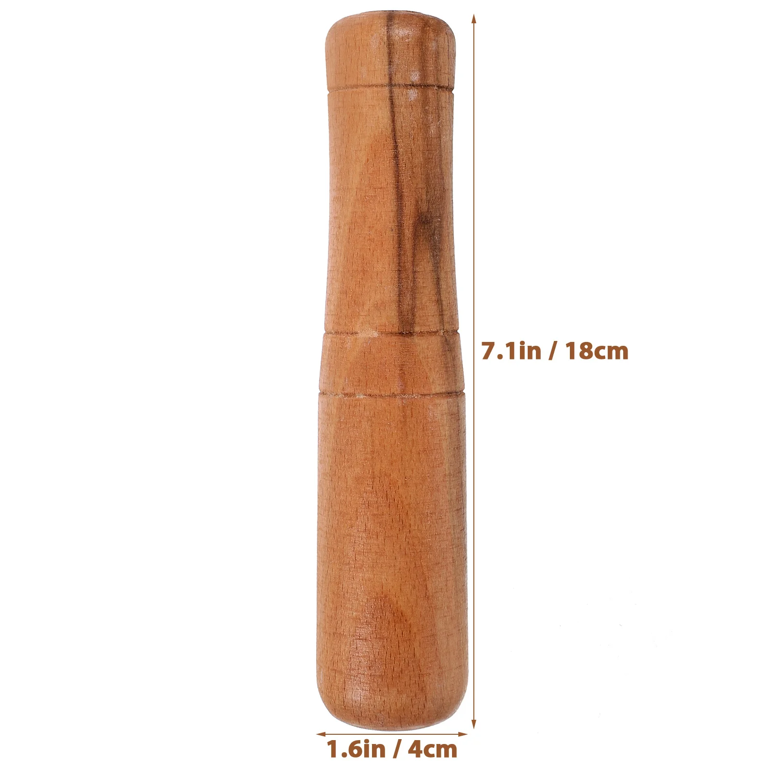 18Cm Long Handle Wooden Garlic Masher Rod Kitchen Utensil Food Crusher Manual Mills Sticks Bar Reusable Pestle Tool garlic masher