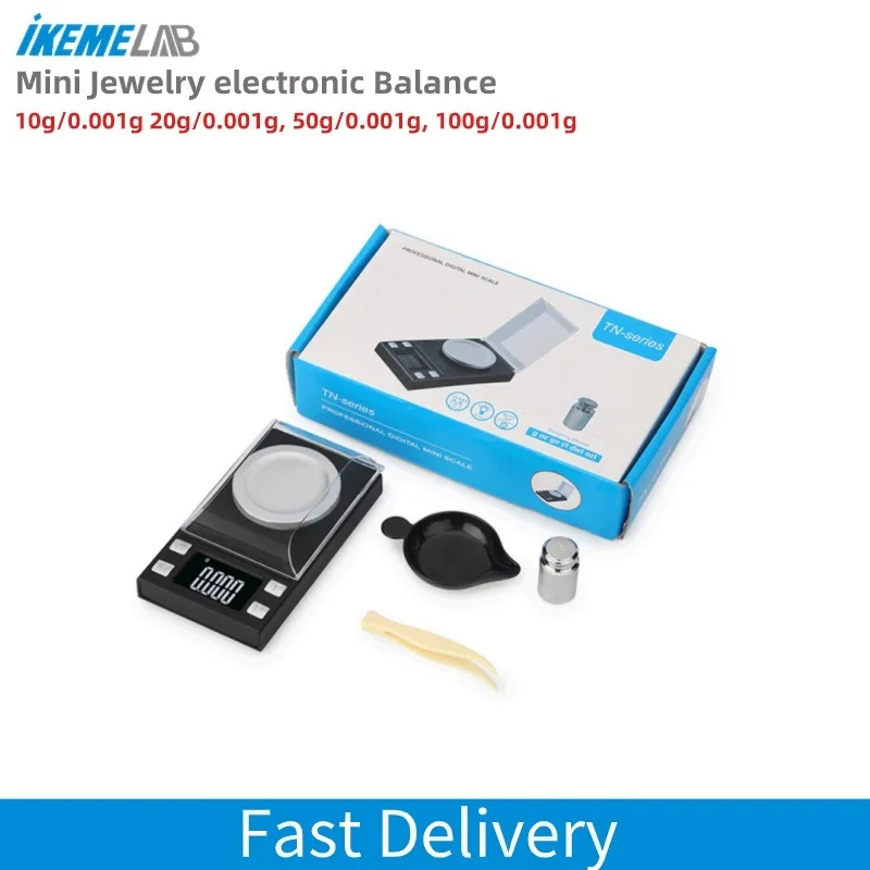 IKEME Lab Balance 0.001g Mini Jewelry electronic scale LCD Digital Electronic Balance
