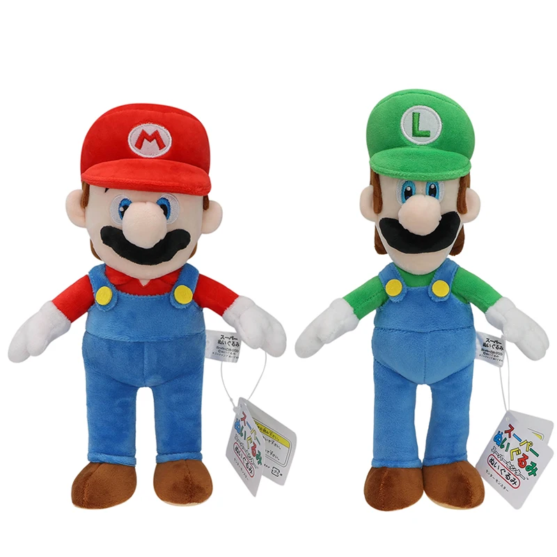 New Balloon Elephant Mario Luigi Plush Toys Super Mario Game Role Stuffed Peluche Cartoon Dolls Cross-dress Hot Birthday Gifts