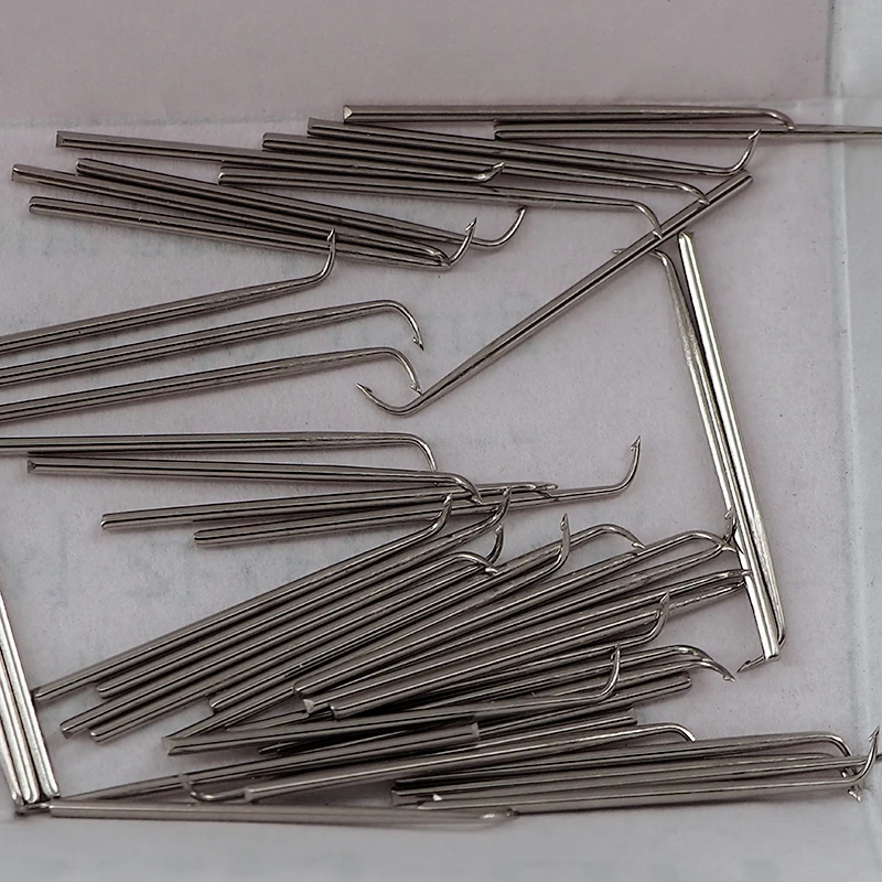 50pcs/bag  Needle for Skin Crochet Pins for Knot Hairs on PU Skin