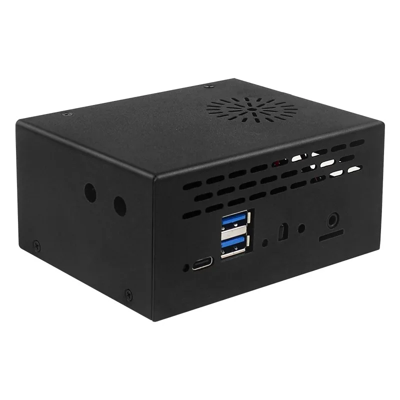 Orange Pi 5 Plus Metal Case with Fan Optional Antenna Aluminum Heatsinks eMMC Wi