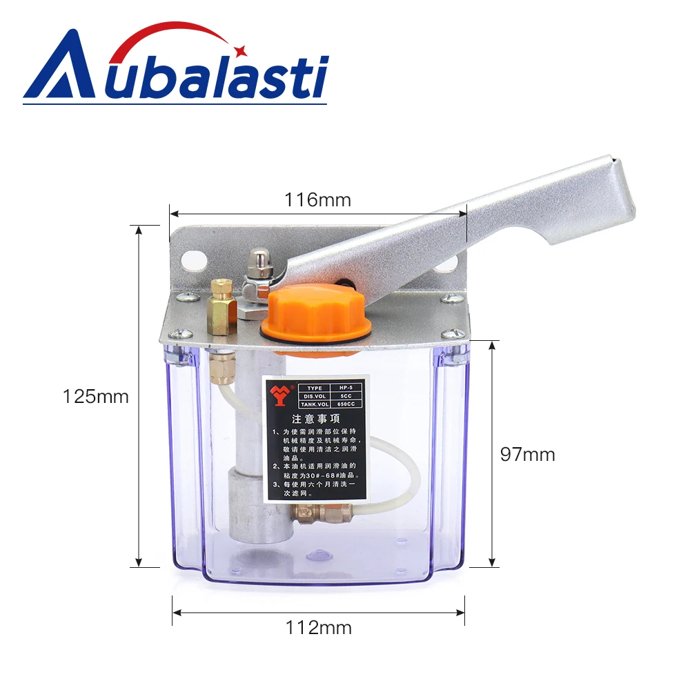 Oil Pump Injection Molding CNC Machine Tool Lathe Hand Pressure Manual Lubrication Pump HP-5 Oiler